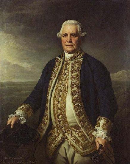 Nathaniel Dance Admiral Richard Edwards oil painting picture
